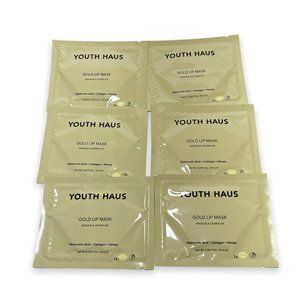 Youth Haus LOT Gold Lip Mask Hyaluronic Acid Collagen Hydrating Honey Lips